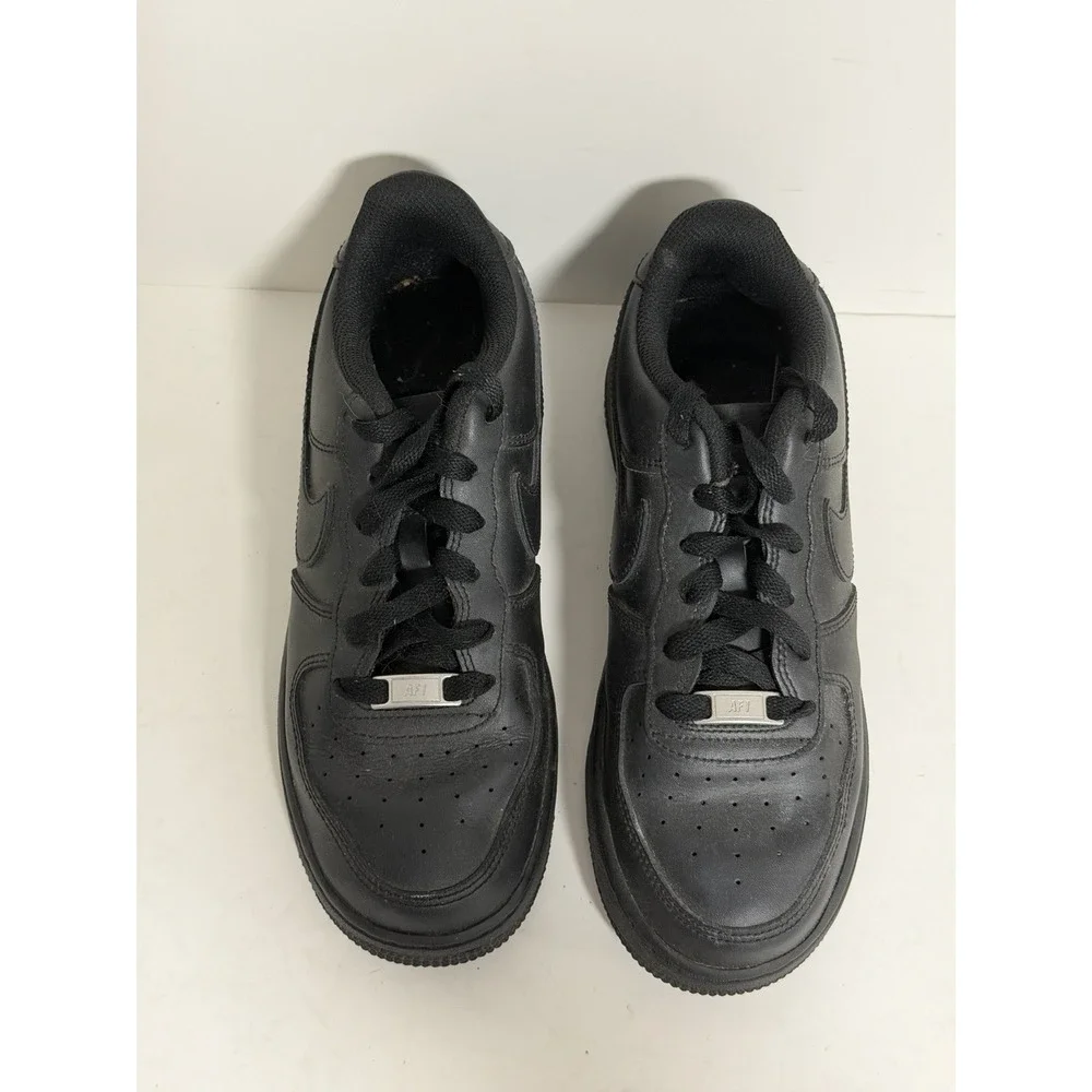 Nike Air Force 1 Low sneakers, Triple Black Colorway, US 6 Y